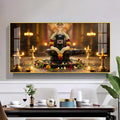 Shivling Eternal Devotion Glass Finish Horizontal Wall Art