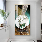 Majestic Deer Haven Premium Acrylic Vertical Wall Art