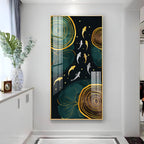 Fishes In Ocean Premium Acrylic Vertical Wall Art