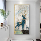 Pair Of Two Deer Premium Acrylic Vertical Wall Art