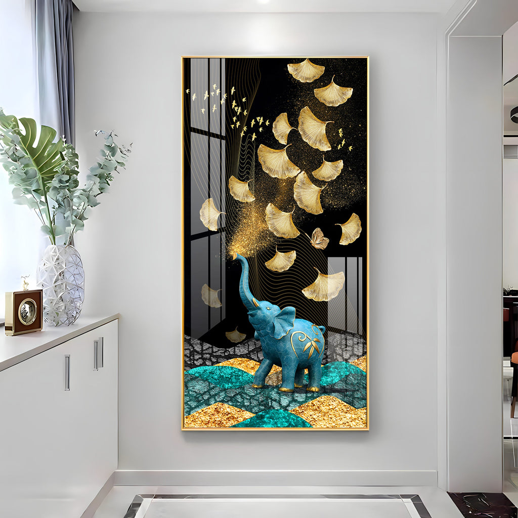 Enchanted Elephant Dreams Premium Acrylic Vertical Wall Art