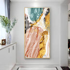 Abstract Aura Premium Acrylic Vertical Wall Art