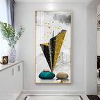 Geometric Minimalist Premium Acrylic Vertical Wall Art