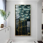 Fishes With Flowers Premium Acrylic Vertical Wall Art