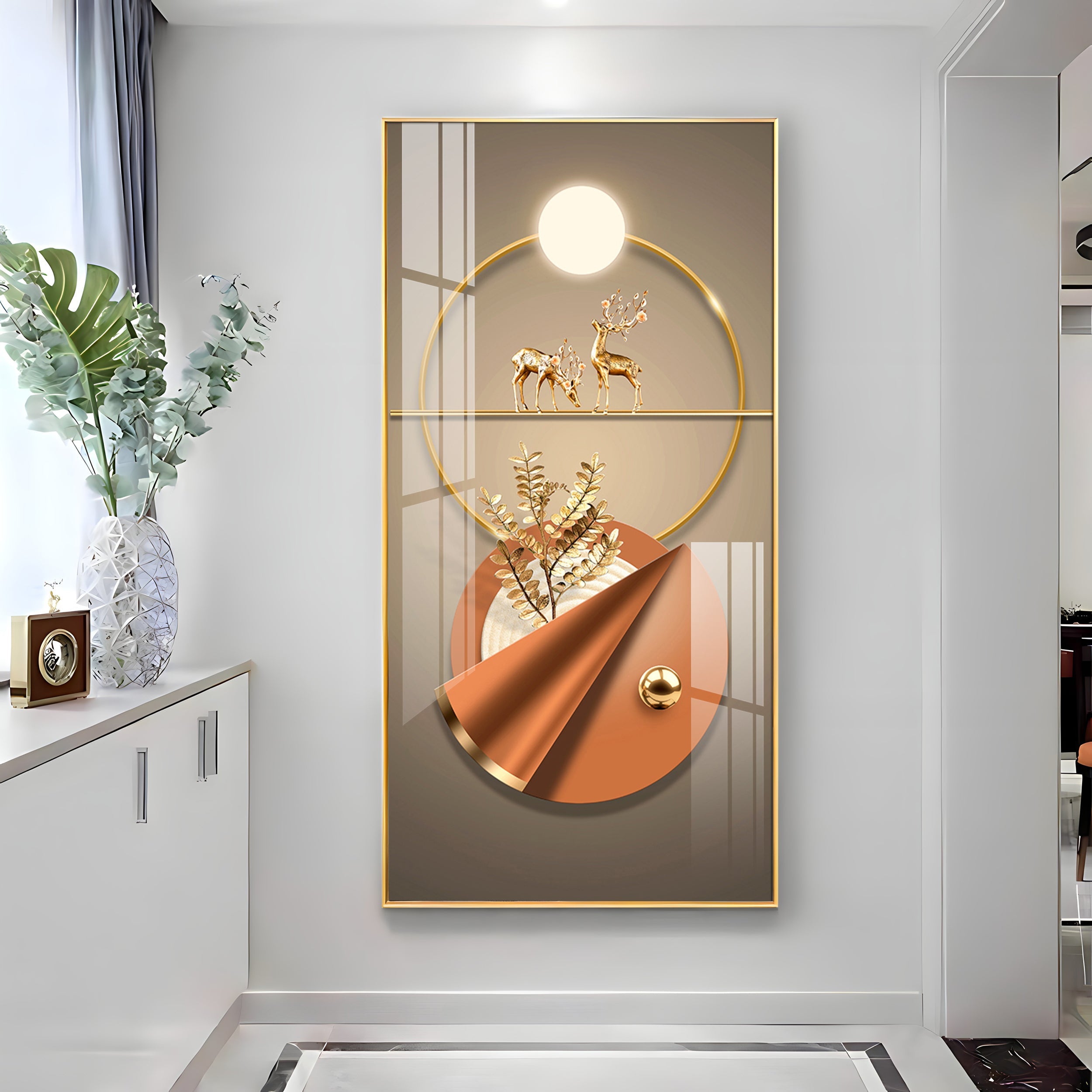 Hallway Elegance Premium Acrylic Vertical Wall Art