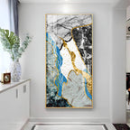 Blue Bliss Wave Premium Acrylic Vertical Wall Art