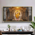 Divine Sai Baba Glass Finish Horizontal Wall Art
