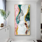 Celestial Marble Fusion Premium Acrylic Vertical Wall Art