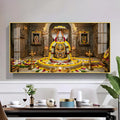 Mallikarjuna Jyotirlinga Glass Finish Horizontal Wall Art