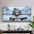 Bhole Baba In Kedarnath Glass Finish Horizontal Wall Art