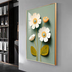 Bouquet Of Flowers Premium Acrylic Vertical Wall Art