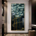 Fishes With Flowers Premium Acrylic Vertical Wall Art