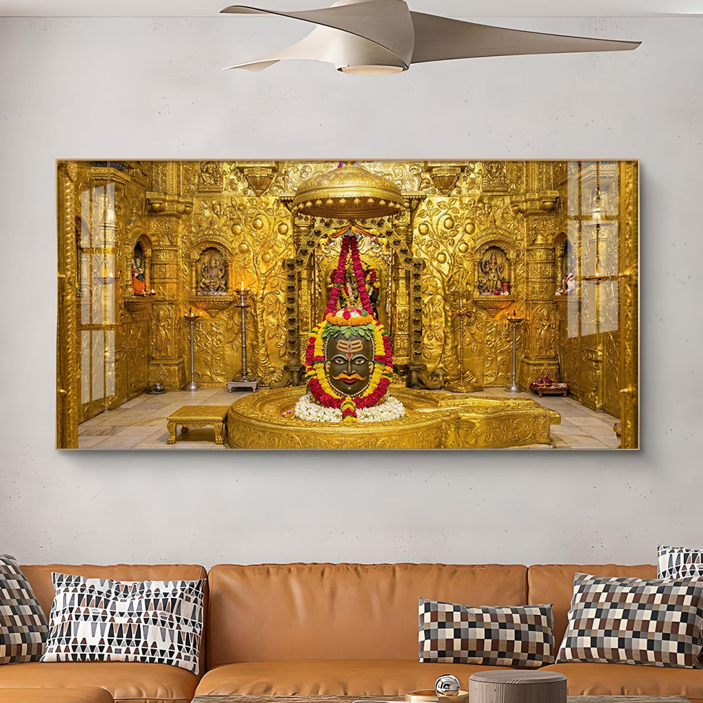 Somnath Temple Glass Finish Horizontal Wall Art