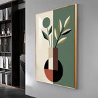 Verdant Floral Fusion Premium Acrylic Vertical Wall Art