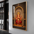 Divine Ganpati Bappa Premium Acrylic Vertical Wall Art