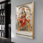 Divine Serenity Of Maa Durga Premium Acrylic Vertical Wall Art
