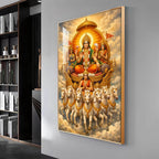 Jay Surya Dev Bhagwan Premium Acrylic Vertical Wall Art