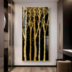 Flowers Abstract Landscape Premium Acrylic Vertical Wall Art