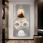Reflective Elegance Premium Acrylic Vertical Wall Art