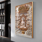 Bhagwan Mahavir Premium Acrylic Vertical Wall Art