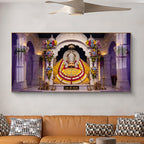 Lord Khatu Shyam ji Glass Finish Horizontal Wall Art