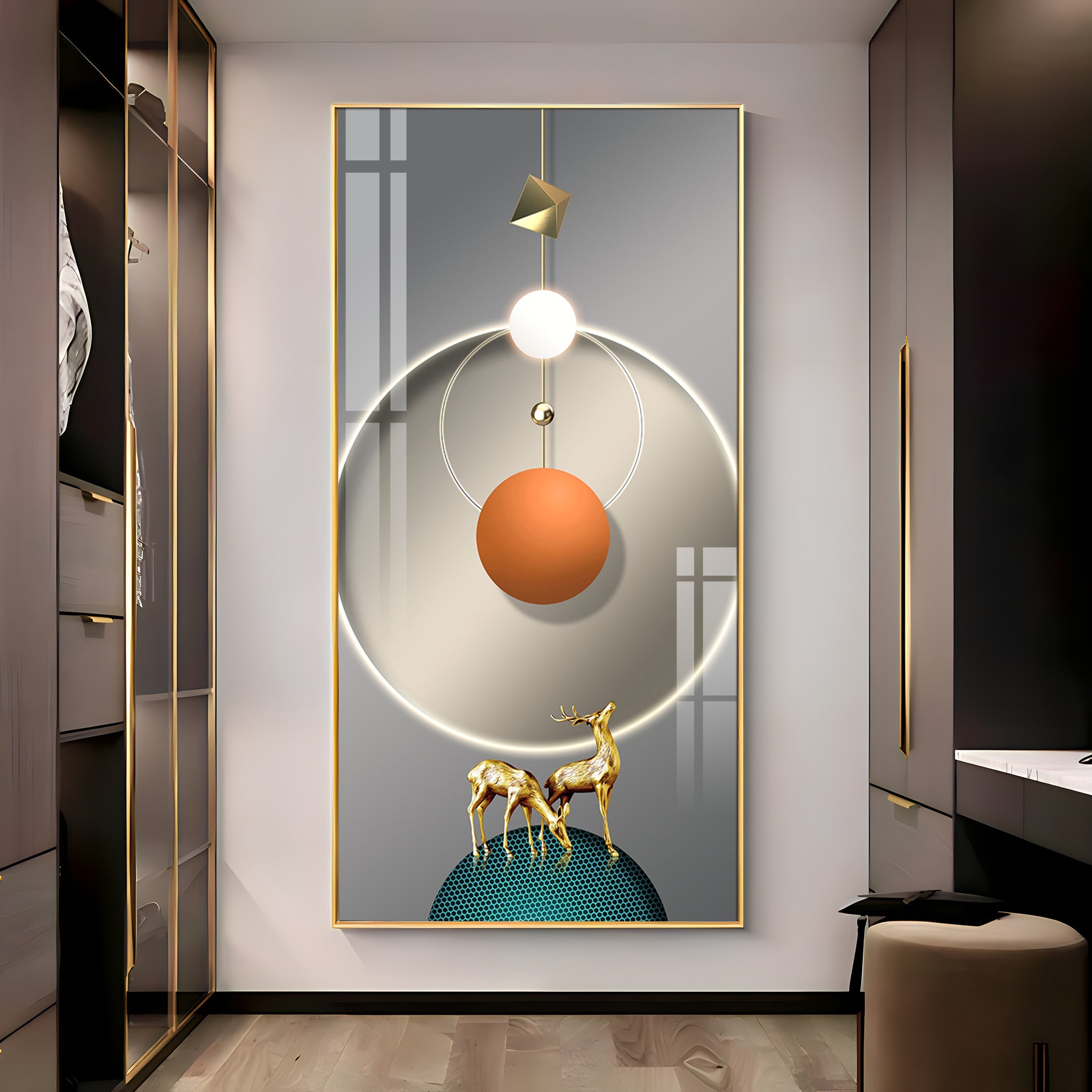 Elegant Entryway Premium Acrylic Vertical Wall Art
