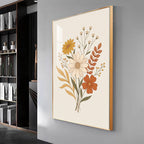 Boho Wildflower Bouquet Premium Acrylic Vertical Wall Art