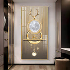 Deer Beneath the Moon Premium Acrylic Vertical Wall Art