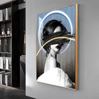 Classic Charm Of Modern Girl Premium Acrylic Vertical Wall Art