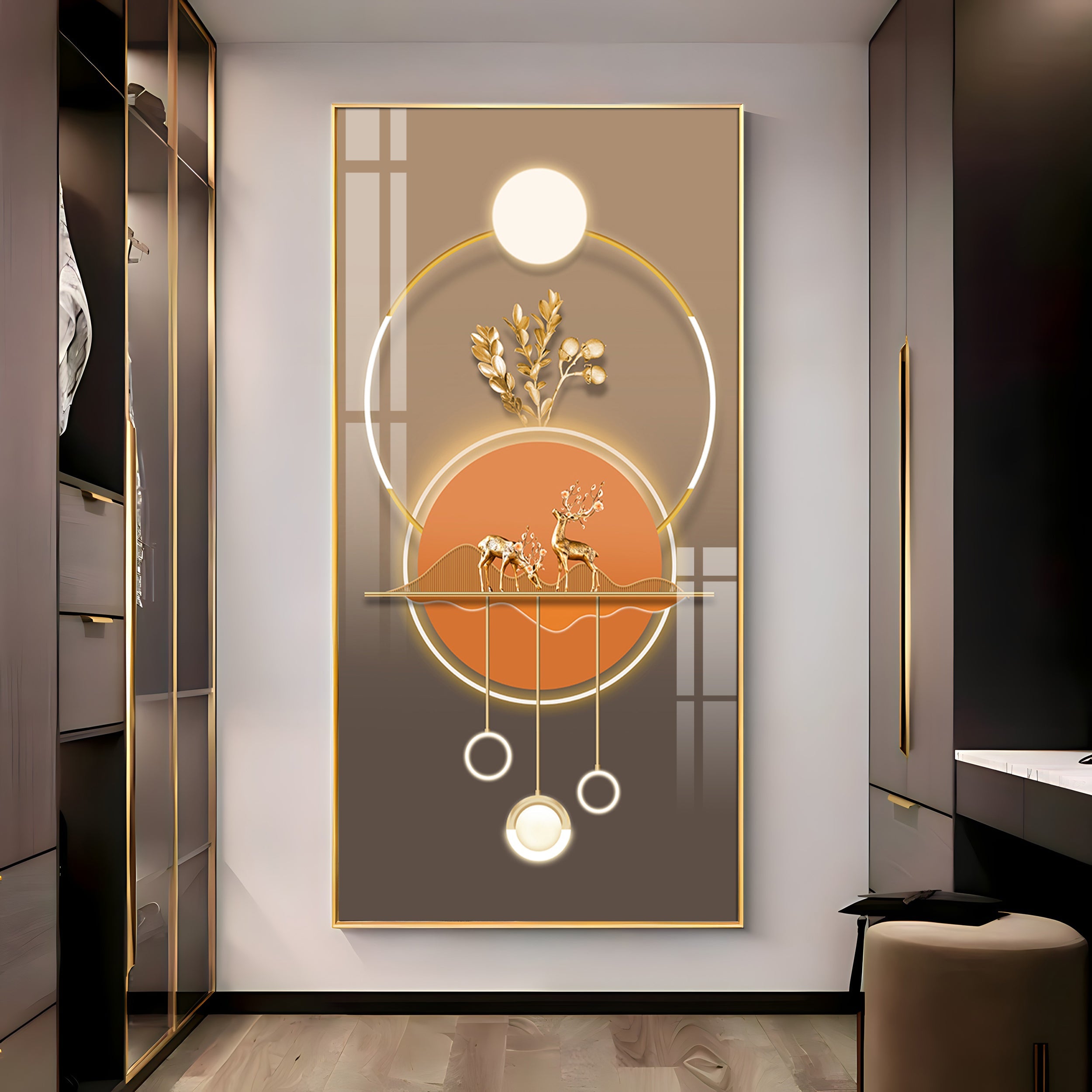 Majestic Mane Premium Acrylic Vertical Wall Art