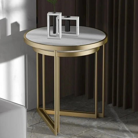 Golden Duo Metal Nesting Side Tables Set of 2 - Decor Mantra 