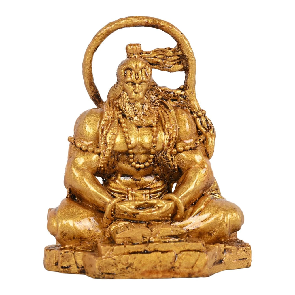 Lord Hanuman Idol Dhyan Mudra – Small Hanuman Idol for Home - Harshita Craft