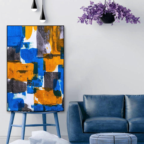 Abstract Art Floating Canvas Wall Painting - Decor Mantra 