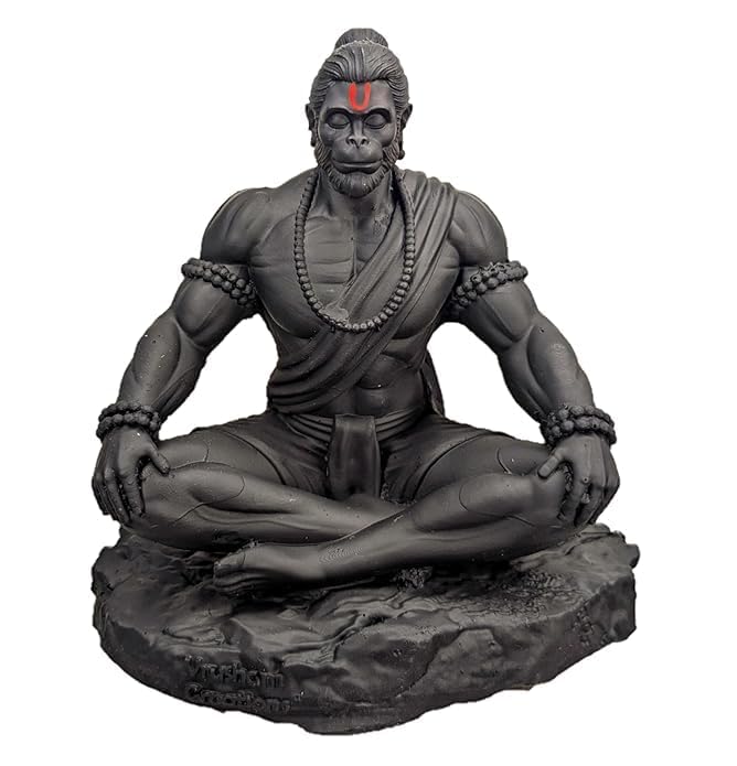 Lord Hanuman Idol for Car Dashboard – Small Hanuman Murti - Harshita Craft