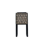 Handcrafted Teak Wood Table Lamp with Black Cane Shade DECORMANTRA