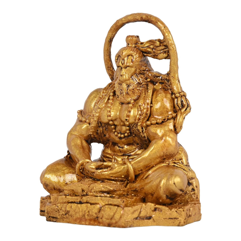 Lord Hanuman Idol Dhyan Mudra – Small Hanuman Idol for Home - Harshita Craft