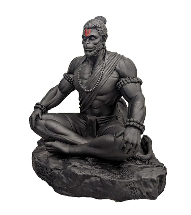 Lord Hanuman Idol for Car Dashboard – Small Hanuman Murti - Harshita Craft