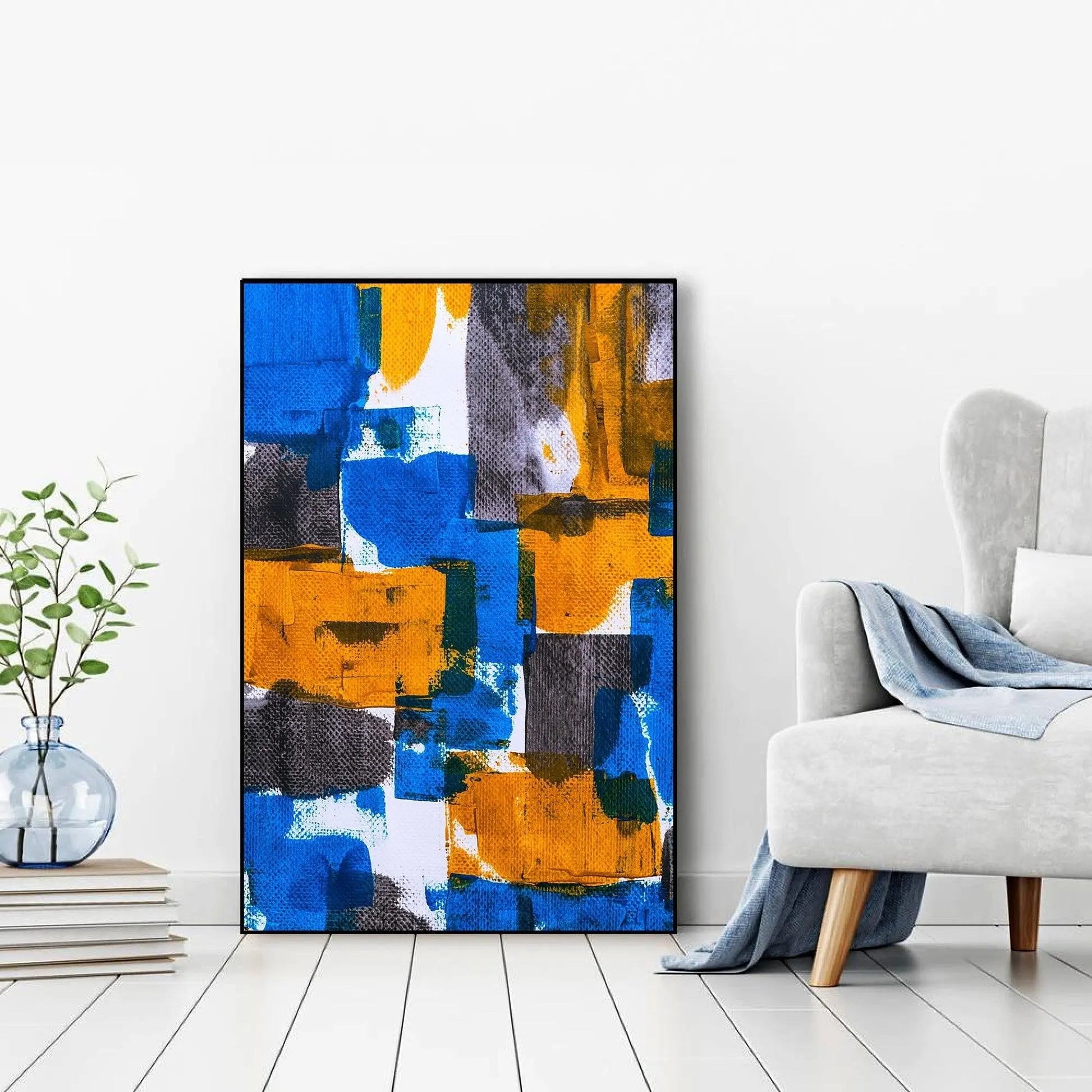 Abstract Art Floating Canvas Wall Painting - Decor Mantra 