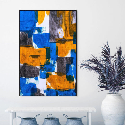 Abstract Art Floating Canvas Wall Painting - Decor Mantra 