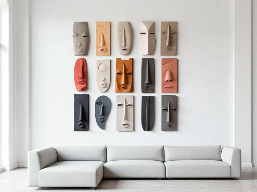 Persona Panels – Geometric Face Wall Art - Harshita Craft
