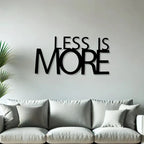 Less Is More Metal Wall Art 