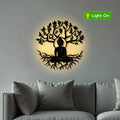Buddha Tree Metal Wall Art