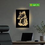 Shiv Parvati Metal Wall Art
