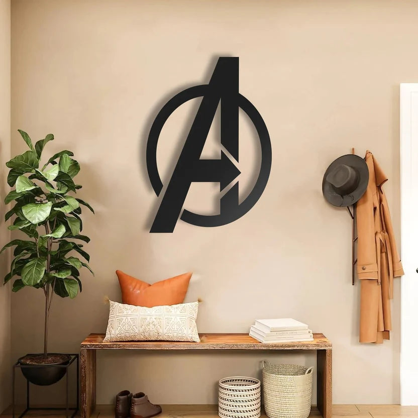 Alphabet Logo Metal Wall Art