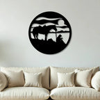 Horse Silhouette Metal Wall Art