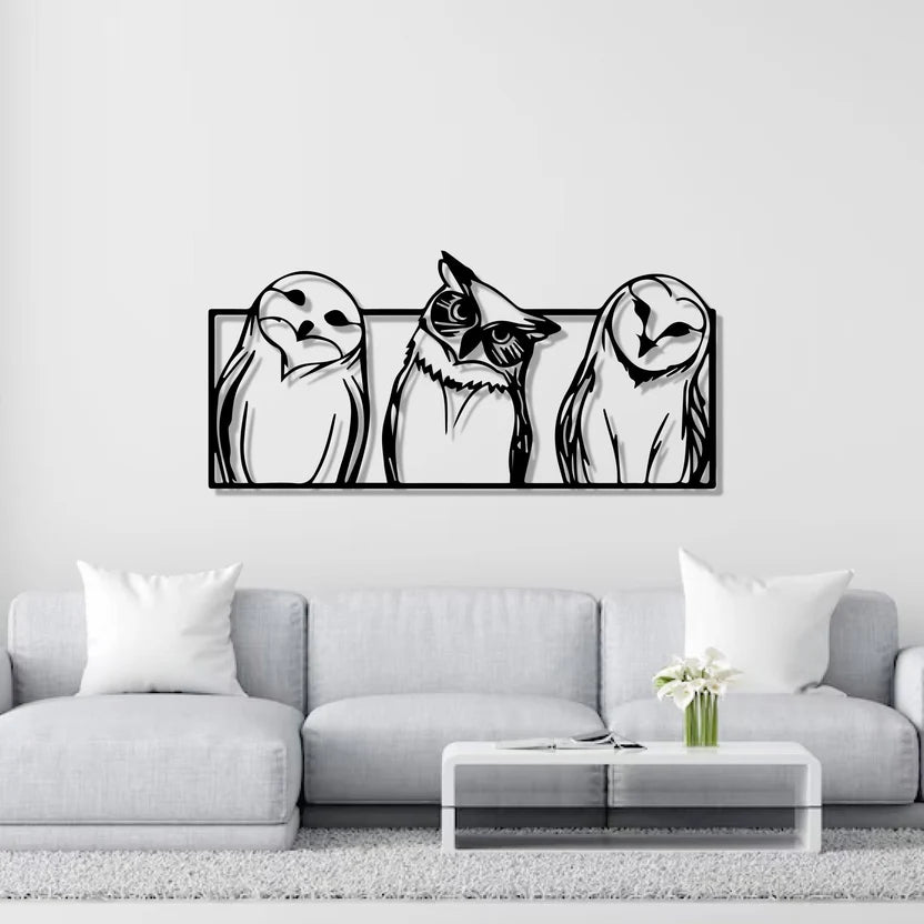 Owl Metal Wall Art 