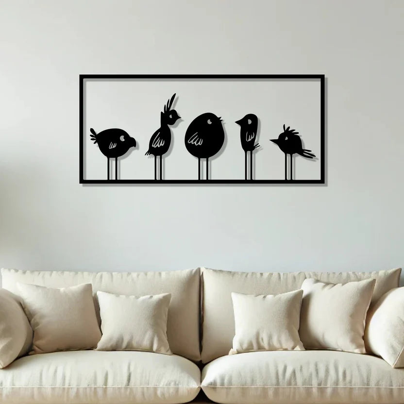 Modern Bird Metal Wall Art Decor – Stylish Hanging Wall Decor - Harshita Craft