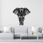 Mandala Elephant Metal Wall Art