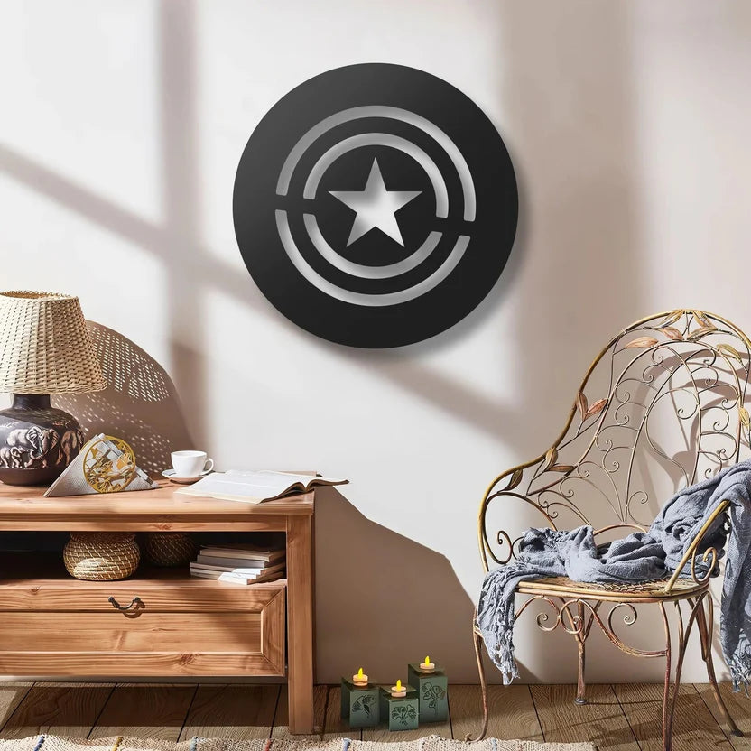 Shield Metal Wall Art Decor