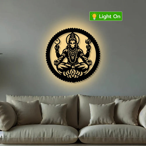 Veer Hanuman Metal Wall Art